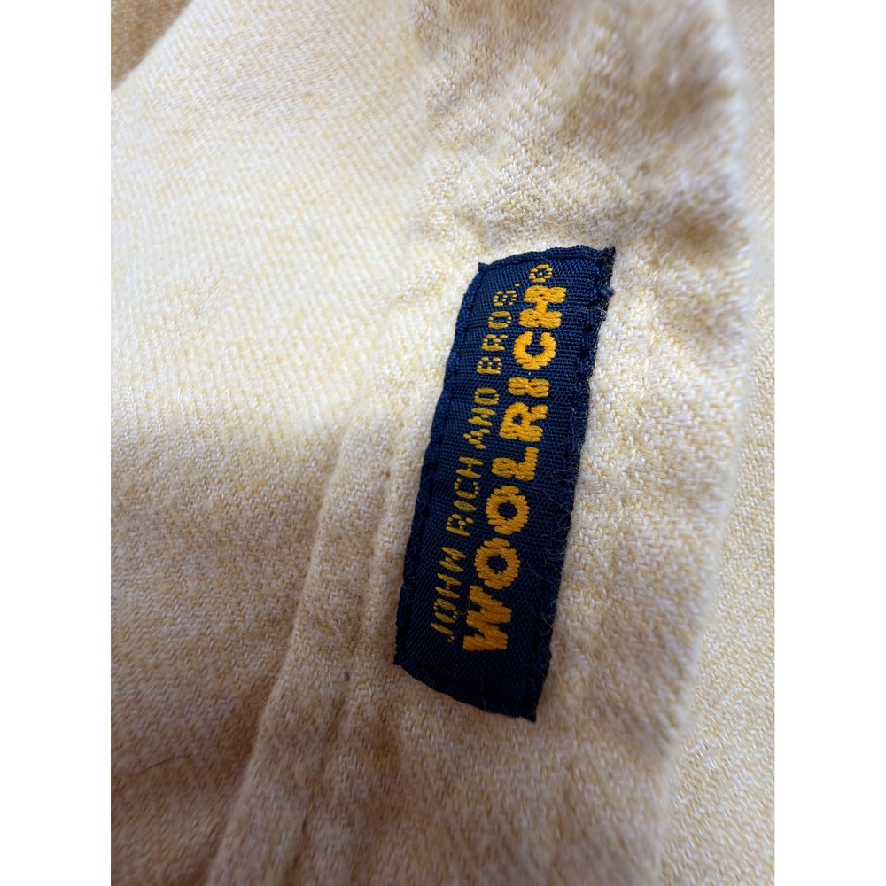 Woolrich Women's Tan 100% Cotton Long-Sleeve Button-Down Shirt Size Large - Picture 5 of 5